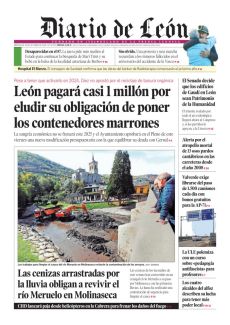 LAS CENIZAS ARRASTRADAS POR LA LLUVIA OBLIGAN A REVIVIR EL RÍO MERUELO EN MOLINASECA