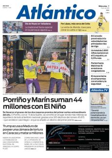 PORRIÑO Y MARÍN SUMAN 44 MILLONES CON EL NIÑO