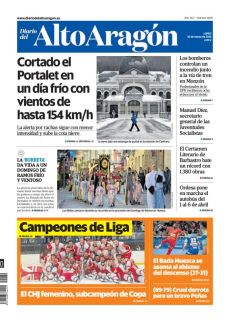 CORTADO EL PORTALET EN UN DÍA FRÍO CON VIENTOS DE HASTA 154 KM/H