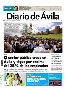 EL SÉCTOR PÚBLICO CRECE EN ÁVILA Y SIGUE POR ENCIMA DEL 25% DE LOS EMPLEADOS