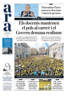 ELS DOCENTS MANTENEN
EL POLS AL CARRER I EL GOVERN DEMANA REALISME